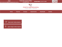 Tablet Screenshot of pontoempresarial.com.br